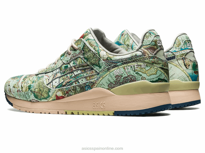 atmos x gel-lyte iii og Asics 4L68570 verde hielo/azul medianoche