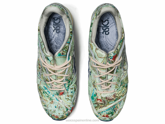 atmos x gel-lyte iii og Asics 4L68570 verde hielo/azul medianoche