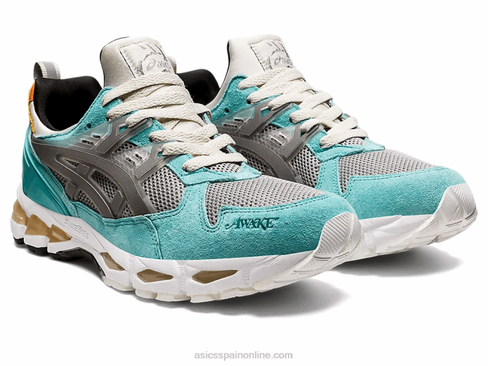 entrenador gel-kayano 21 Asics 4L681545 verde azulado/plata pura
