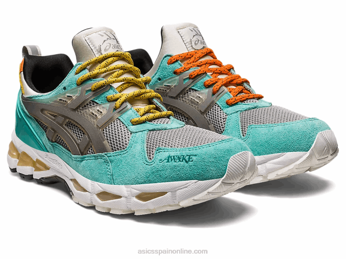 entrenador gel-kayano 21 Asics 4L681545 verde azulado/plata pura