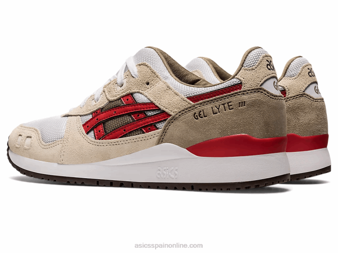 gel-lyte iii og Asics 4L681094 alerta humo gris/rojo