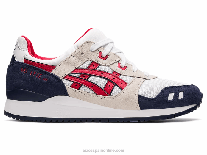 gel-lyte iii og Asics 4L681903 blanco/rojo clásico