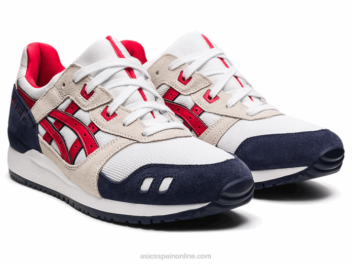 gel-lyte iii og Asics 4L681903 blanco/rojo clásico