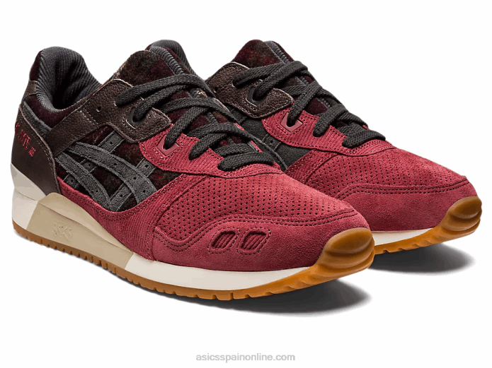 gel-lyte iii og Asics 4L68747 pecho rojo/gris obsidiana