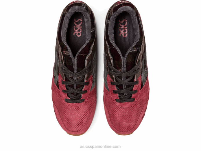 gel-lyte iii og Asics 4L68747 pecho rojo/gris obsidiana