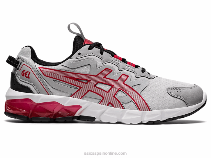 gel-quantum 90 Asics 4L68672 gris glaciar/rojo clásico
