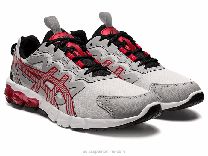 gel-quantum 90 Asics 4L68672 gris glaciar/rojo clásico