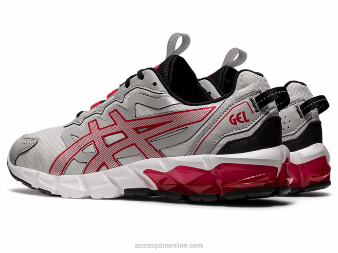 gel-quantum 90 Asics 4L68672 gris glaciar/rojo clásico