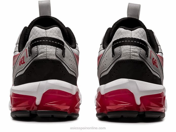 gel-quantum 90 Asics 4L68672 gris glaciar/rojo clásico