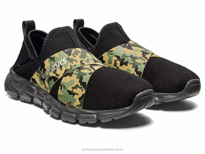 slip-on lyte cuántico Asics 4L681232 negro/camuflaje