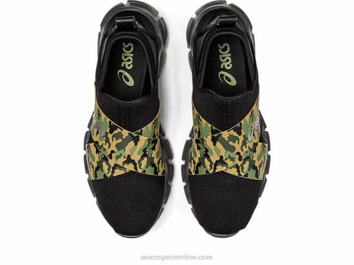 slip-on lyte cuántico Asics 4L681232 negro/camuflaje