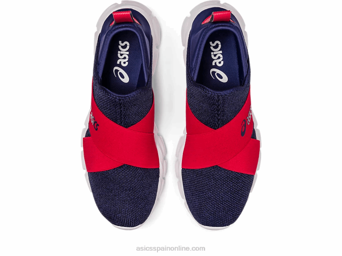 slip-on lyte cuántico Asics 4L681237 azul índigo/rojo velocidad
