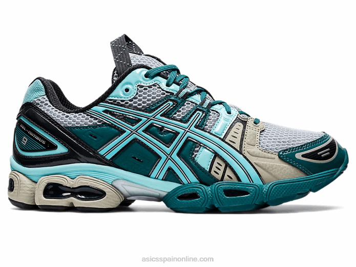 ub3-s gel-nimbus 9 Asics 4L681251 gris piedmont/azul aruba