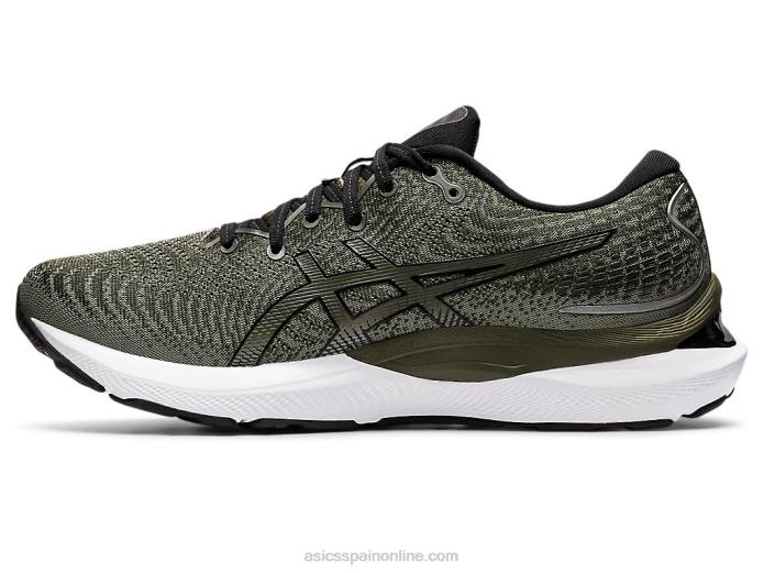 cúmulo de gel 24 Asics 4L681314 lona verde oliva/negro