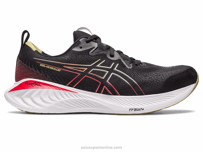 cúmulo de gel 25 Asics 4L68123 negro/rojo eléctrico