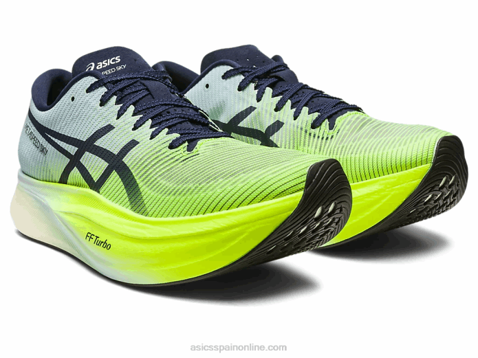 cielo de metavelocidad+ Asics 4L68151 peligro verde/cielo