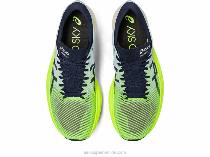 cielo de metavelocidad+ Asics 4L68151 peligro verde/cielo