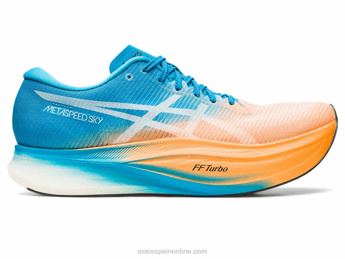 cielo de metavelocidad+ Asics 4L68586 naranja pop/azul isla
