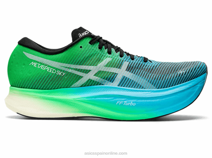 cielo de metavelocidad+ Asics 4L68877 negro/hoja nueva