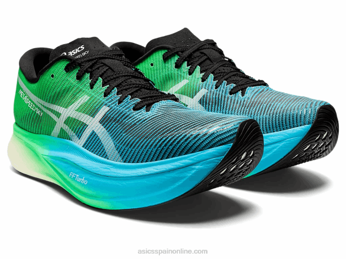 cielo de metavelocidad+ Asics 4L68877 negro/hoja nueva