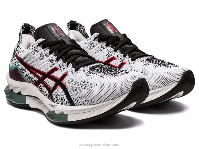 explosión de gel-kinsei Asics 4L681681 blanco negro