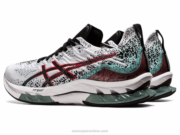 explosión de gel-kinsei Asics 4L681681 blanco negro