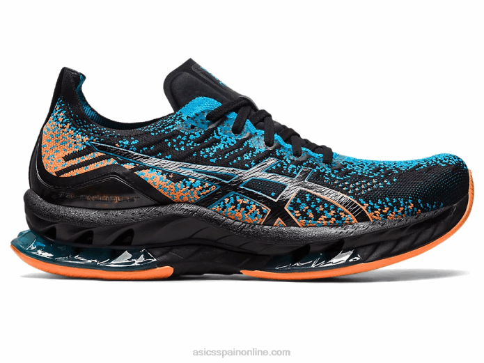 explosión de gel-kinsei Asics 4L68459 negro/azul isla