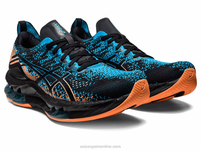 explosión de gel-kinsei Asics 4L68459 negro/azul isla