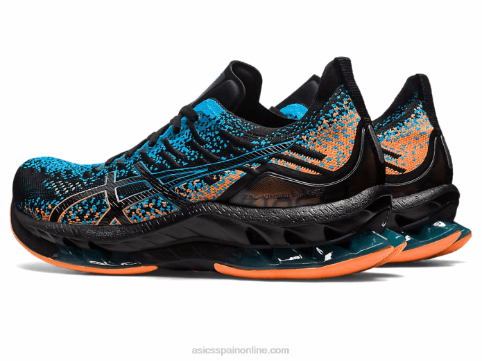 explosión de gel-kinsei Asics 4L68459 negro/azul isla