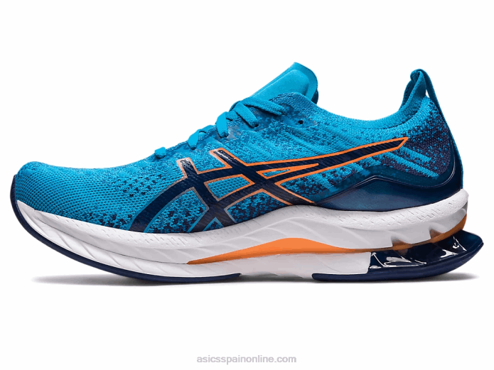 explosión de gel-kinsei Asics 4L68511 azul isla/melocotón sol