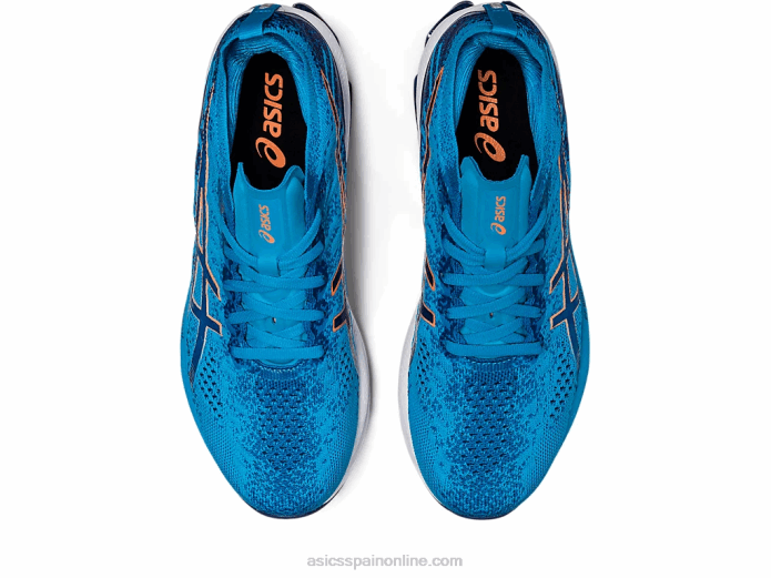 explosión de gel-kinsei Asics 4L68511 azul isla/melocotón sol