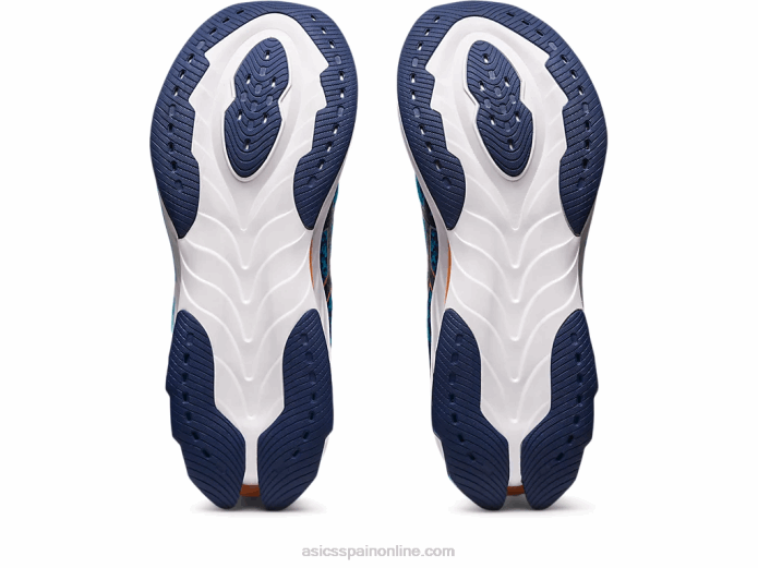 explosión de gel-kinsei Asics 4L68511 azul isla/melocotón sol