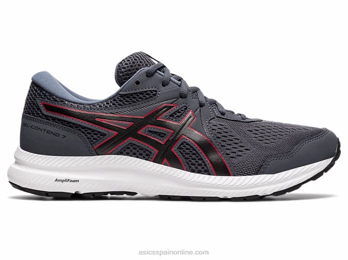 gel-conten 7 extra ancho Asics 4L681953 gris portador/rojo clásico