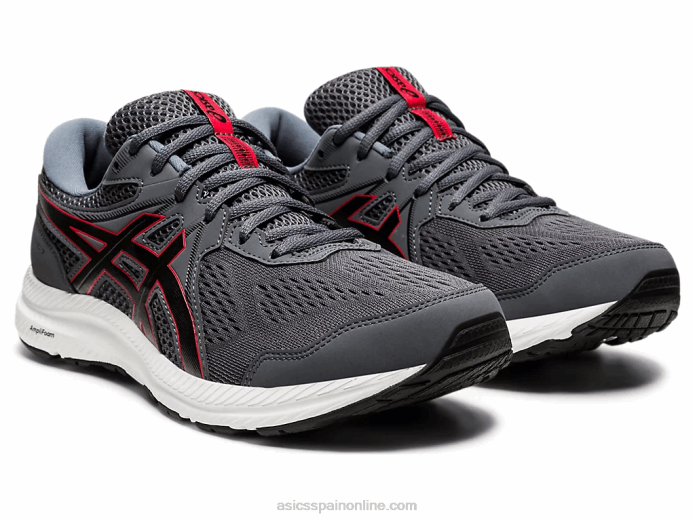 gel-conten 7 extra ancho Asics 4L681953 gris portador/rojo clásico