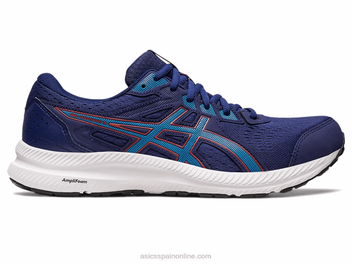 gel-conten 8 extra ancho Asics 4L68395 azul índigo/azul isla