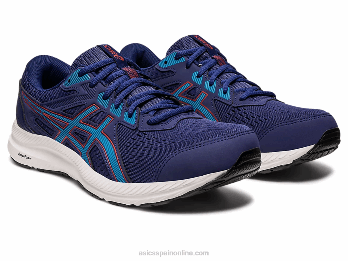gel-conten 8 extra ancho Asics 4L68395 azul índigo/azul isla