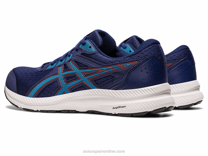gel-conten 8 extra ancho Asics 4L68395 azul índigo/azul isla