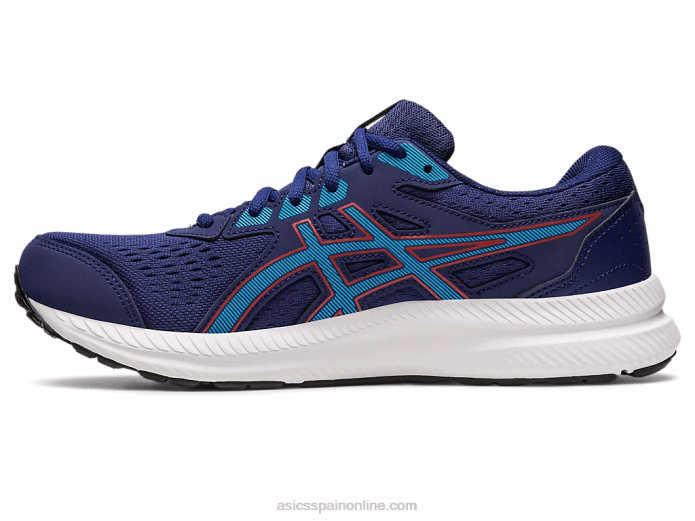 gel-conten 8 extra ancho Asics 4L68395 azul índigo/azul isla
