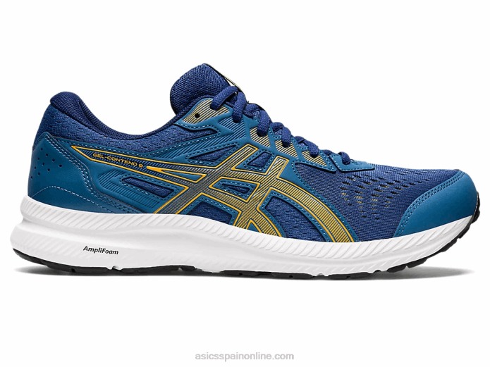 gel-conten 8 extra ancho Asics 4L68718 azul/ámbar