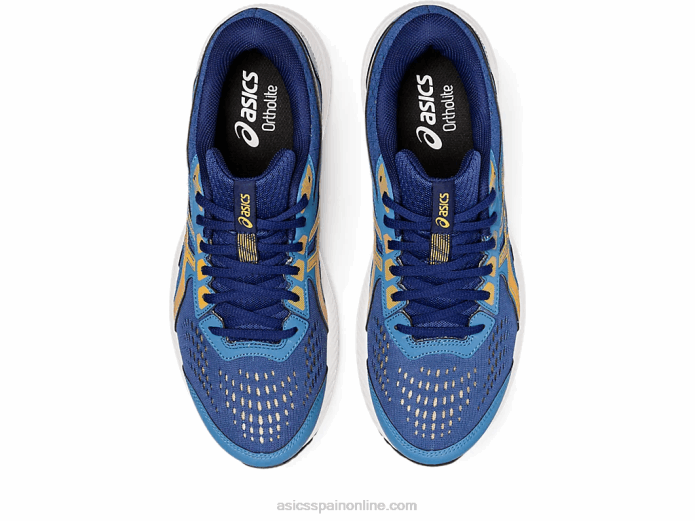 gel-conten 8 extra ancho Asics 4L68718 azul/ámbar