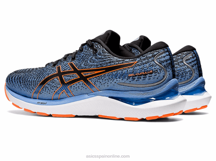 gel-cumulus 24 extra ancho Asics 4L68652 negro/naranja impactante