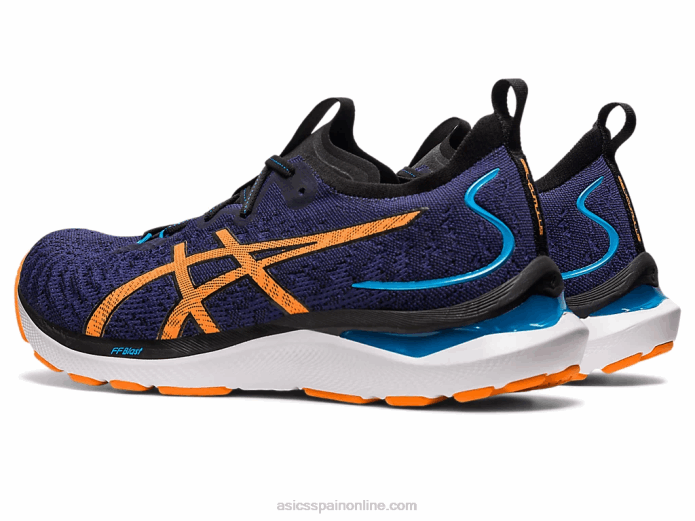 gel-cumulus 24 mk Asics 4L68632 azul índigo/melocotón sol