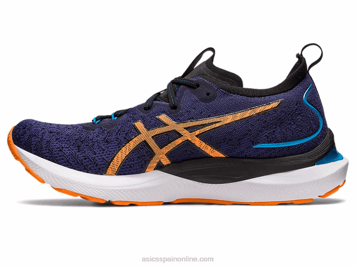 gel-cumulus 24 mk Asics 4L68632 azul índigo/melocotón sol