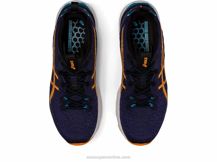 gel-cumulus 24 mk Asics 4L68632 azul índigo/melocotón sol