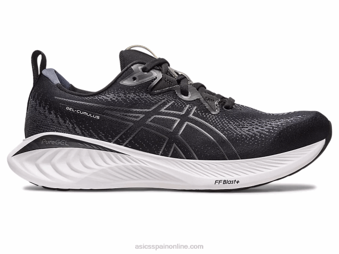 gel-cumulus 25 de ancho Asics 4L68127 negro/gris portador