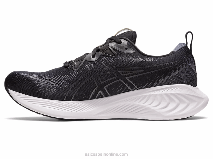 gel-cumulus 25 extra ancho Asics 4L68100 negro/gris portador