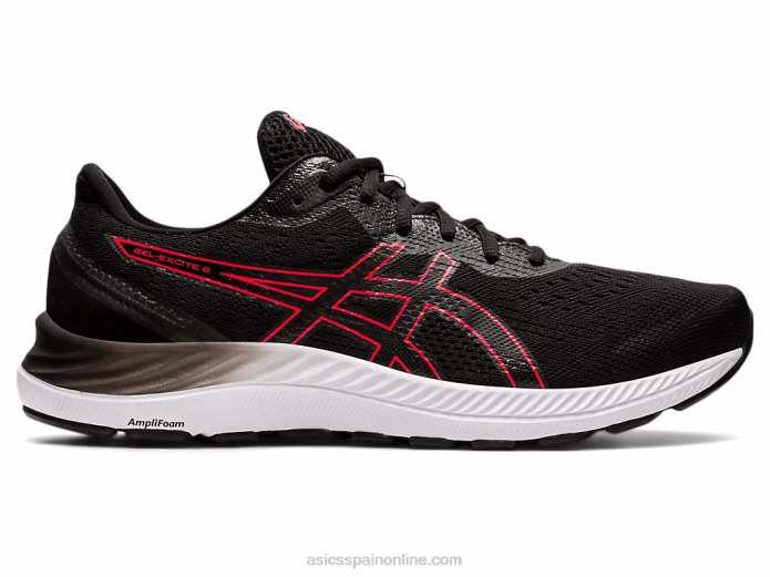 gel-excite 8 Asics 4L681696 negro/rojo eléctrico