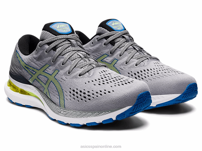 gel-kayano 28 Asics 4L681548 yeso/peligro verde