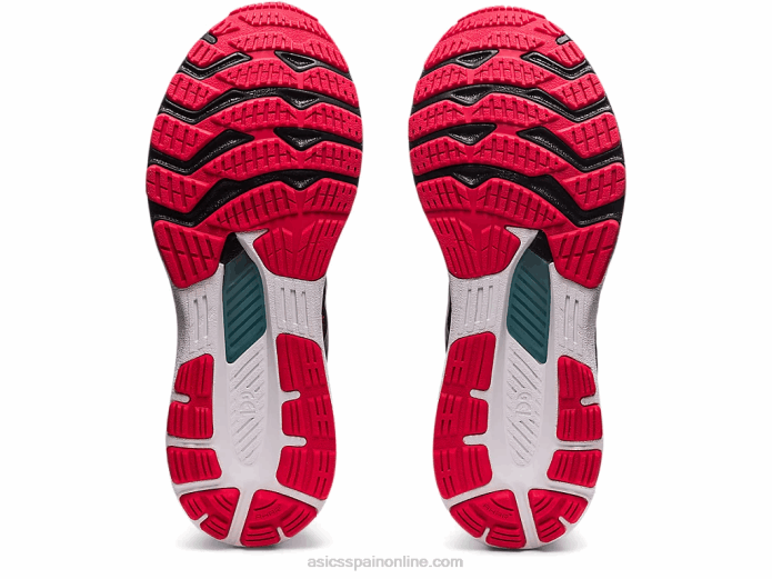 gel-kayano 28 Asics 4L681878 negro/rojo eléctrico