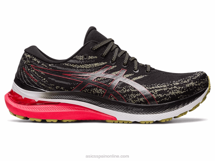 gel-kayano 29 Asics 4L68431 negro/rojo eléctrico